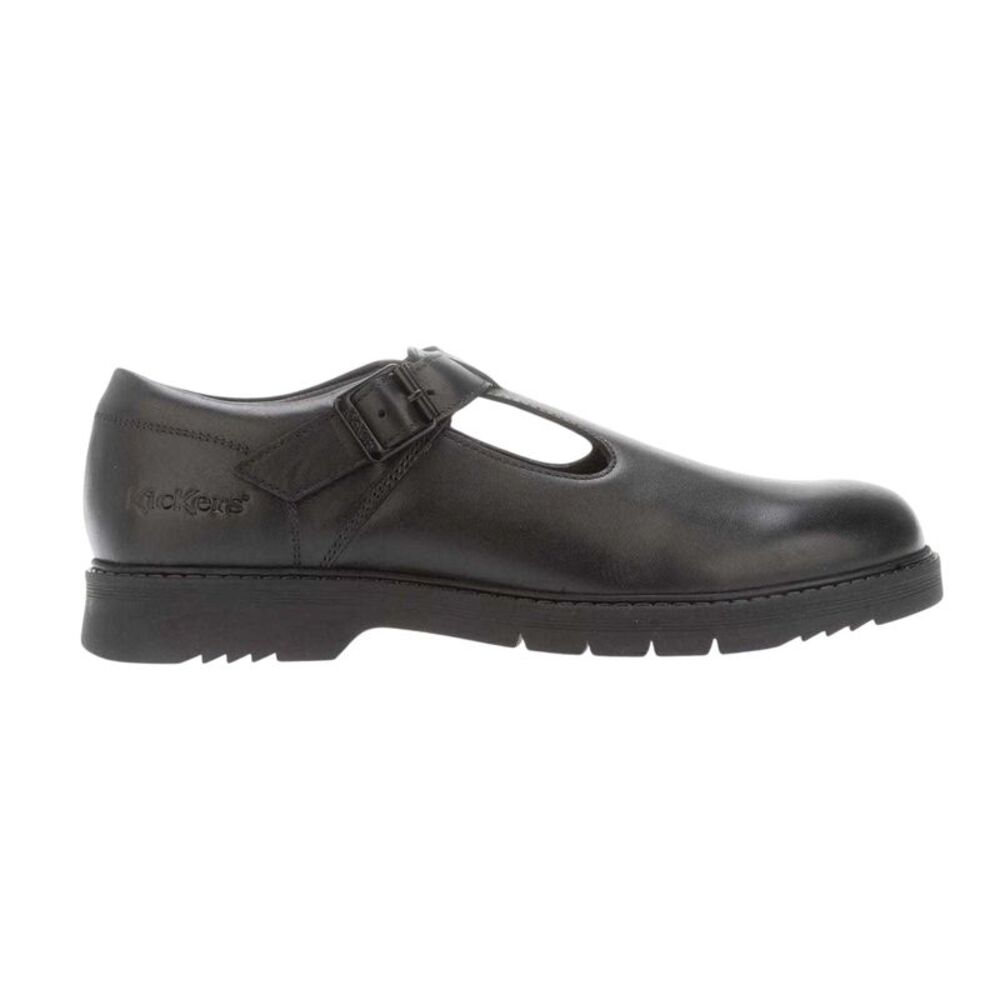 Kickers Womens/Ladies Finley Leather T-Bar Formal Shoes / Black